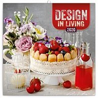 Poznámkový kalendář Design in Living 2020, 30 × 30 cm