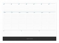 Kalendář stolní (nedatovaný) - Mapový stolní blok modrošedý