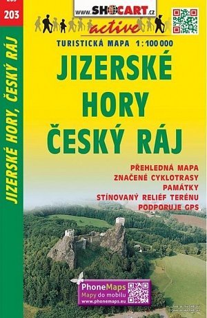 SC 203 Jizerské hory, Český ráj 1:100 000