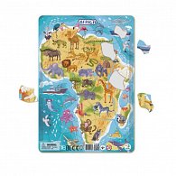 Dodo Puzzle rámové Zvířata Afriky 53 dílků