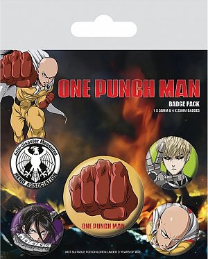 One Punch Man - set odznaků