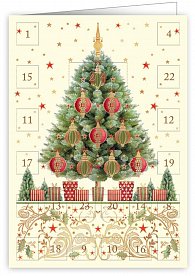 QUIRE PUBLISHING Přání adventní kalendář 6384 QP - vánoční