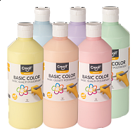 Creall temperové barvy Pastel, 6 x 500 ml, mix pastelových barev