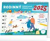 Kalendář 2025 nástěnný: Rodinný týdenní s háčkem, 30 × 21 cm