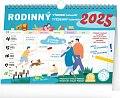 NOTIQUE Týdenní rodinný plánovací kalendář s háčkem 2025, 30 x 21 cm