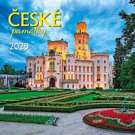 Kalendář 2025 České památky, nástěnný, 33 x 33 cm