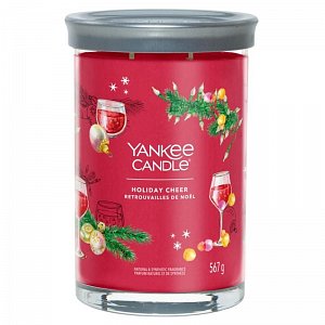 YANKEE CANDLE Holiday Cheer svíčka 567g / 2 knoty (Signature velký)