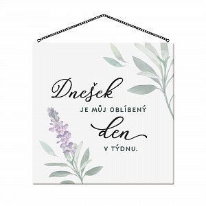 Cedulka - Oblíbený den