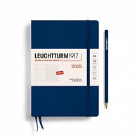 Leuchtturm1917 Weekly Planner & Notebook Medium (A5) 2025 Navy