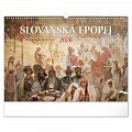 Kalendář 2026 nástěnný: Slovanská epopej - Alfons Mucha, 48 x 33 cm