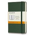 Zápisník Moleskine - tvrdé desky, S, linkovaný - tm. zelený