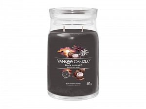 YANKEE CANDLE Black Coconut svíčka 567g / 2 knoty (Signature velký)