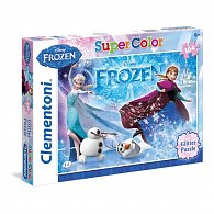 Puzzle Ledové království Supercolor - 104 Glitter/Frozen