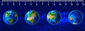 Pravítko 3D - Continents deep