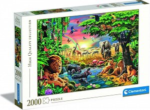Puzzle Africké setkání 2000 dílků