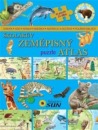 Školákův zeměpisný puzzle atlas