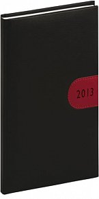 Diář 2013 - Tosca - Kapesní, černočervená, 9 x 15,5 cm