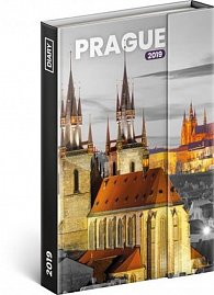 Diář 2019 - Praha - týdenní magnetický, 10,5 x 15,8 cm