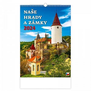 Kalendář nástěnný 2024 - Naše hrady a zámky