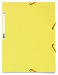 Exacompta spisové desky s gumičkou a štítkem, A4 maxi, prešpán, citronově žluté