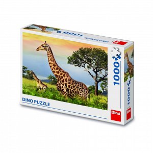 Puzzle Žirafí Rodina 1000 dílků