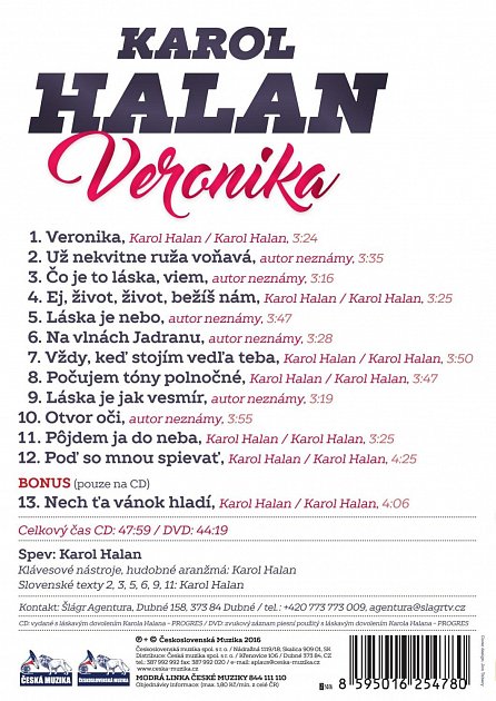 Náhled Progres - Karol Halán Veronika - CD + DVD