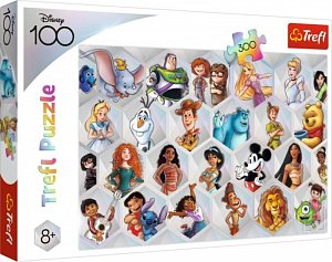 Trefl Puzzle Disney 100 let: Disneyho kouzlo 300 dílků