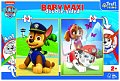 Trefl Puzzle Baby maxi Tlapková patrola Chase, Marshal a Sky 2x10 dílků - oboustranné