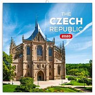 Kalendář poznámkový 2020 - Česká republika mini, 18 × 18 cm