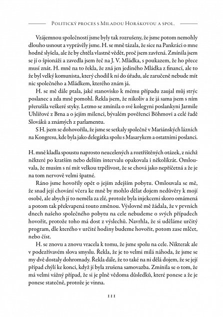 Náhled Politický proces s Miladou Horákovou a spol. - Komentované dokumenty