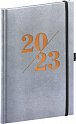 Diář 2023: Vivella Fun - stříbrný, týdenní, 15 × 21 cm