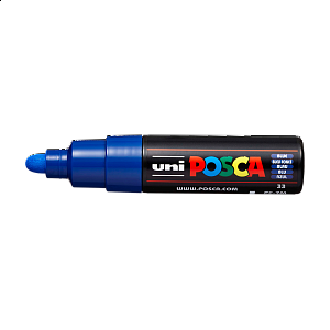 Posca popisovač PC-7M, 4,5 - 5,5 mm, modrá (33)
