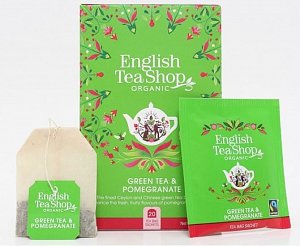 English Tea Shop Čaj Zelený s granátovým jablkem, 20 sáčků