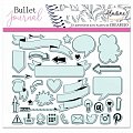 Razítka Stampo Bullet Journal - Rámečky, šipky, piktogramy