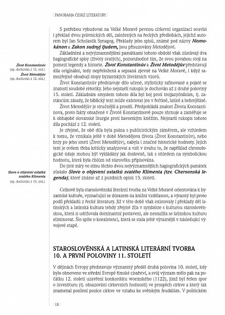 Náhled Panorama české literatury 1 (do roku 1989)