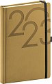 Diář 2023: Ajax - zlatý, denní, 15 × 21 cm