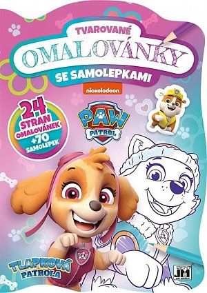 Tlapková patrola - Tvarované omalovánky se samolepkami, 1.  vydání