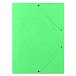 DONAU spisové desky s gumičkou, A4, prešpán 390 g/m², zelené - 10ks
