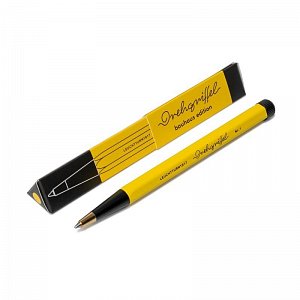 Drehgriffel Nr. 1 Lemon/Black Bauhaus Edition Ballpoint pen (Royal Blue ink)