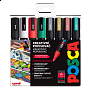 Posca sada popisovačů PC-5M, CHRISTMAS, 1,8 - 2,5 mm, mix vánočních barev (8 ks)