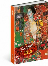 Diář 2018 - Gustav Klimt, týdenní magnetický, 10,5 x 15,8 cm