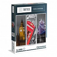 Puzzle Trittico 3x500 dílků Londýn