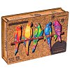 Unidragon dřevěné puzzle - Papoušci velikost S