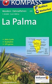 La Palma 1:50 000 / turistická mapa KOMPASS 232