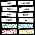 Slovní druhy 1-2-5-7: kartičky k procvičování slovních druhů