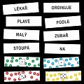 Slovní druhy 1-2-5-7: kartičky k procvičování slovních druhů