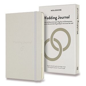 Zápisník Moleskine Passion Wedding Journal - tvrdé desky - L, bílý