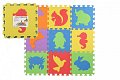 Pěnové puzzle zvířata 29x29x1cm 10ks ve fólii