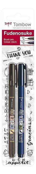 Tombow Sada 2 štětcových fixů Fudenosuke