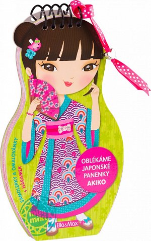 Oblékáme japonské panenky - Akiko